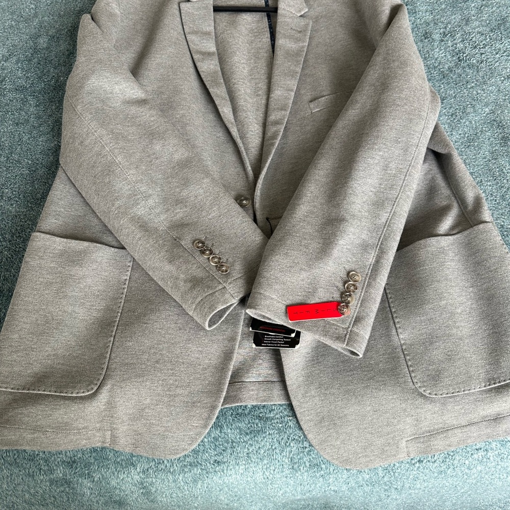 Men’s Slim Fit 50L Gray Blazer
